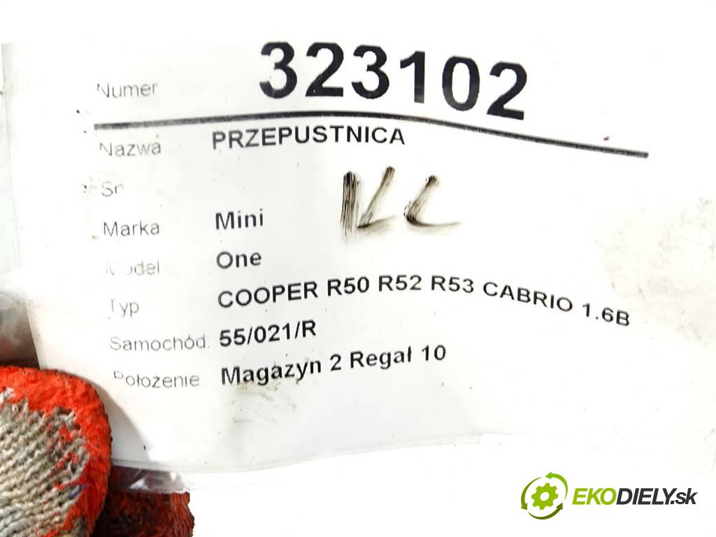 Mini One    COOPER R50 R52 R53 CABRIO 1.6B 90KM 04-08  Škrtiaca klapka 7509043 (Škrtiace klapky)