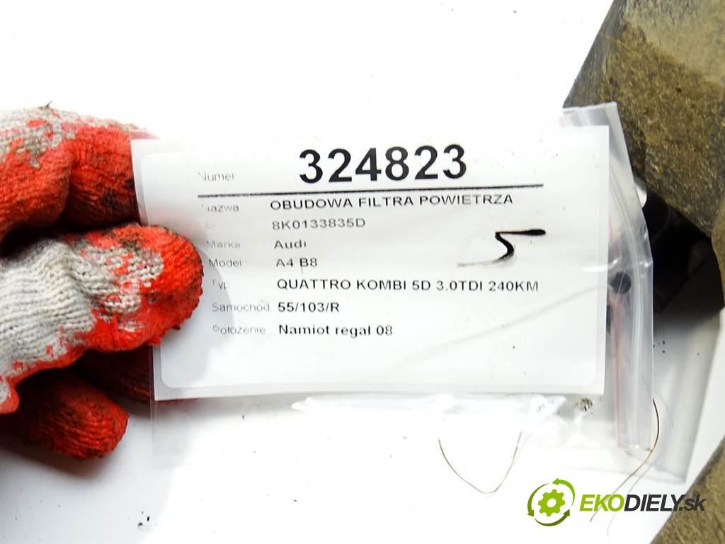 Audi A4 B8  2009 176 kW QUATTRO KOMBI 5D 3.0TDI 240KM 08-15 3000 obal filtra vzduchu 8K0133837B (Kryty filtrů)