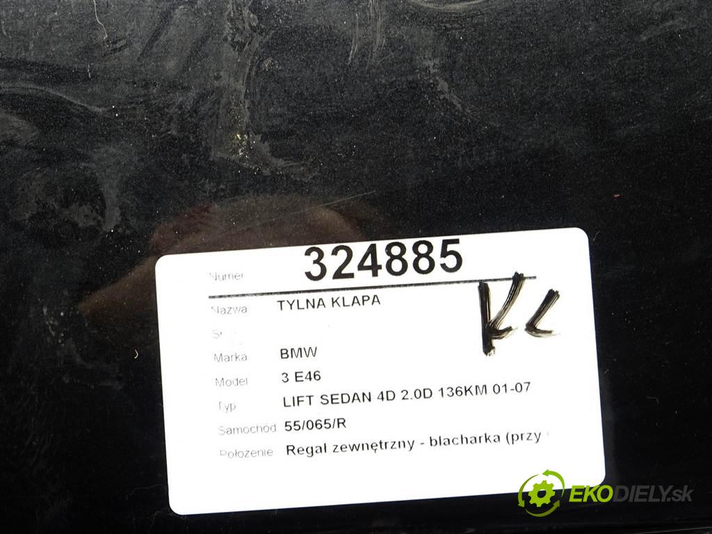 BMW 3 E46  2002 110 kW LIFT SEDAN 4D 2.0D 136KM 01-07 2000 zadní část kapota  (Zadní kapoty)