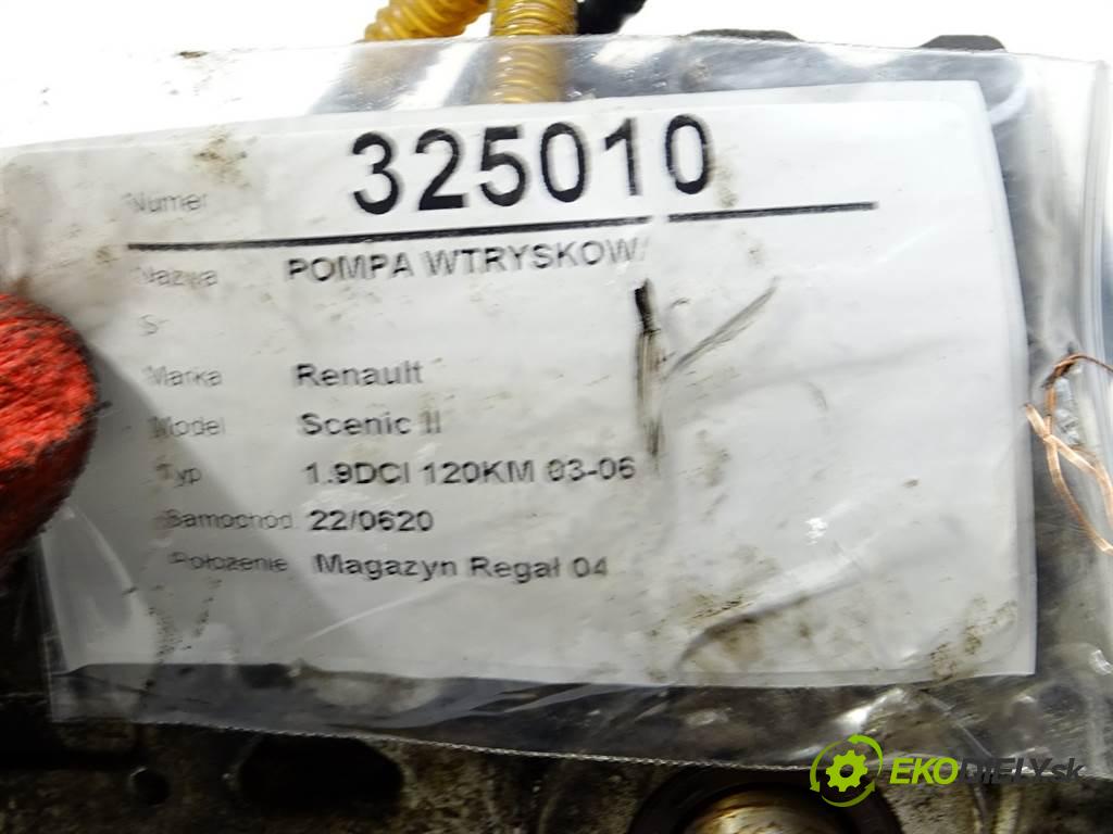 Renault Scenic II  2005 88 kW 1.9DCI 120KM 03-06 1900 Pumpa vstrekovacia  (Vstrekovacie čerpadlá)