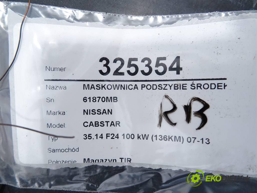 NISSAN CABSTAR    35.14 F24 100 kW (136KM) 07-13  krycí plasty torpédo plast pod čelní okno střed 61870MB