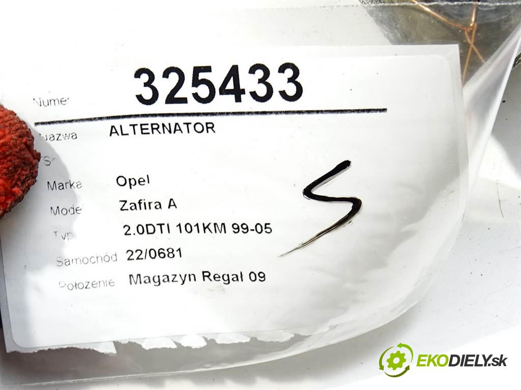 Opel Zafira A  2003 74 kW 2.0DTI 101KM 99-05 2000 Alternátor  (Alternátory)