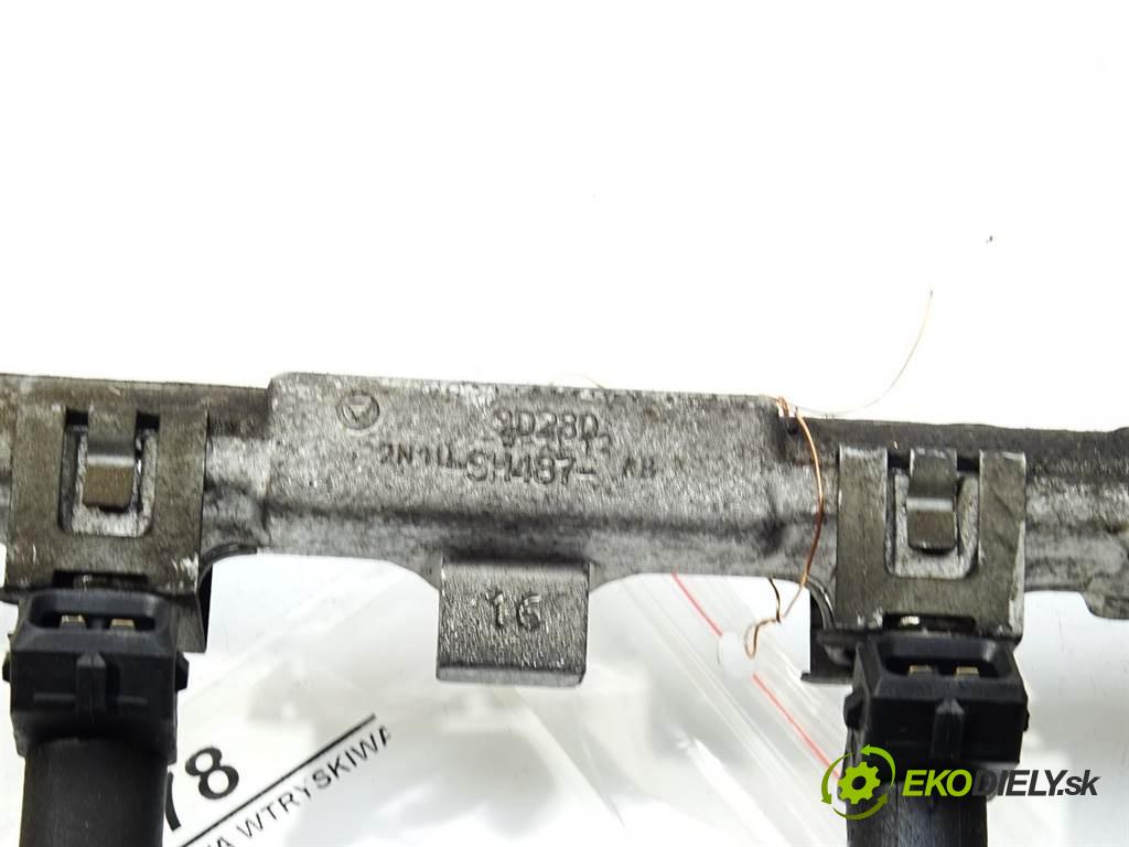 Ford Fiesta V  2003 55KW HATCHBACK 5D 1.25B 75KM 02-08 1242 Lišta vstrekovacia Vstrekovacie ventily 98MF-BB (Vstrekovacie lišty)