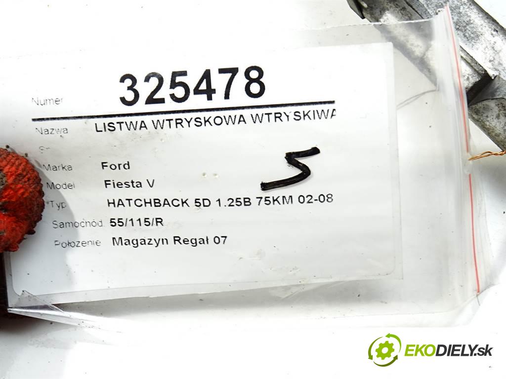 Ford Fiesta V  2003 55KW HATCHBACK 5D 1.25B 75KM 02-08 1242 Lišta vstrekovacia Vstrekovacie ventily 98MF-BB (Vstrekovacie lišty)