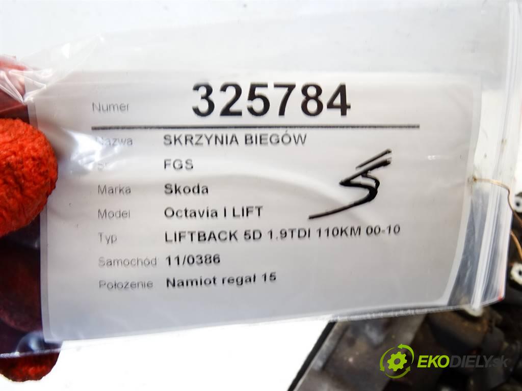 Skoda Octavia I LIFT  2001 81 kW LIFTBACK 5D 1.9TDI 110KM 00-10 1900 Prevodovka FGS (Prevodovky)