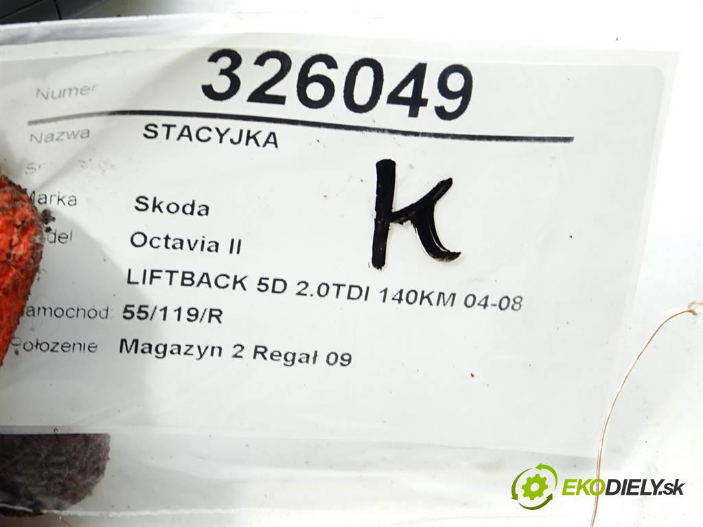 Skoda Octavia II  2005 103 kW LIFTBACK 5D 2.0TDI 140KM 04-08 2000 spinačka 1K0905851B (Spínacie skrinky a kľúče)