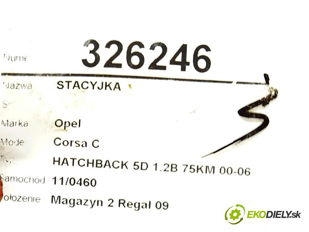 Opel Corsa C  2001 55 kW HATCHBACK 5D 1.2B 75KM 00-06 1200 spinačka 09146299 (Spínacie skrinky a kľúče)