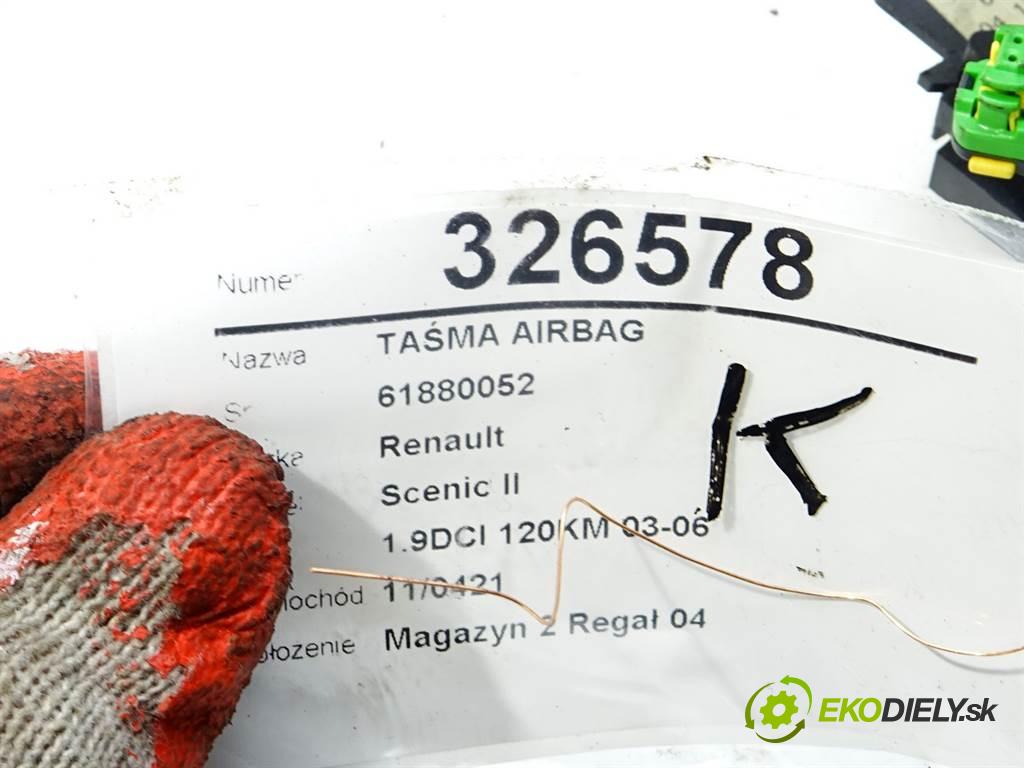 Renault Scenic II  2004 88 kW 1.9DCI 120KM 03-06 1900 Krúžok, slimák airbag 61880052 (Airbagy)