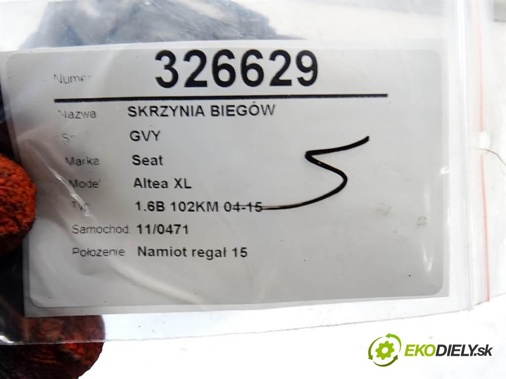 Seat Altea XL  2007 75 kW 1.6B 102KM 04-15 1600 Prevodovka GVY (Prevodovky)