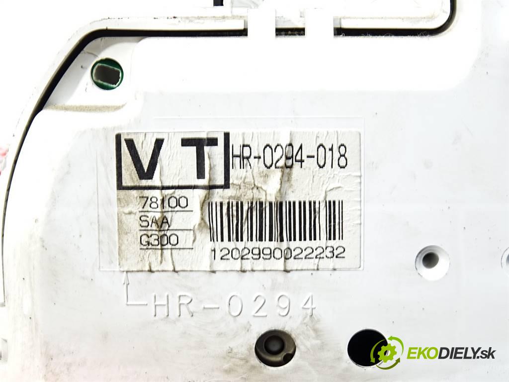 Honda Jazz II  2002 61 kW HATCHBACK 5D 1.3 IDSI 83KM 02-08 1300 Prístrojovka HR0294018 (Prístrojové dosky, displeje)