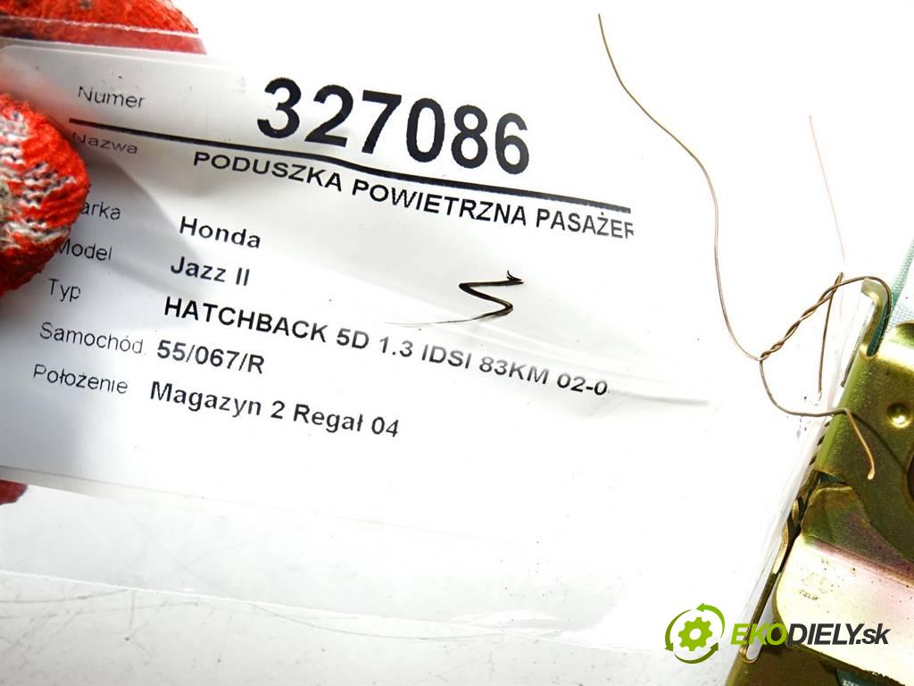 Honda Jazz II  2002 61 kW HATCHBACK 5D 1.3 IDSI 83KM 02-08 1300 AirBag spolujazdca  (Airbagy)
