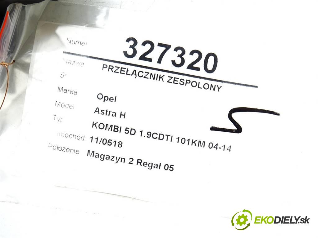 Opel Astra H  2007 74 kW KOMBI 5D 1.9CDTI 101KM 04-14 1900 Prepínač kombinovaný 13250221GC (Prepínače, spínače, tlačidlá a ovládače kúrenia)