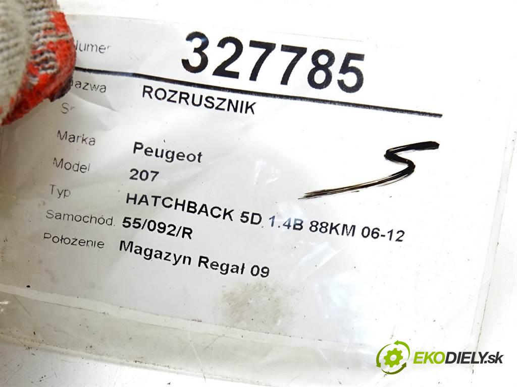Peugeot 207  2007 65 kW HATCHBACK 5D 1.4B 88KM 06-12 1400 Štartér 9647982880 (Štartéry)