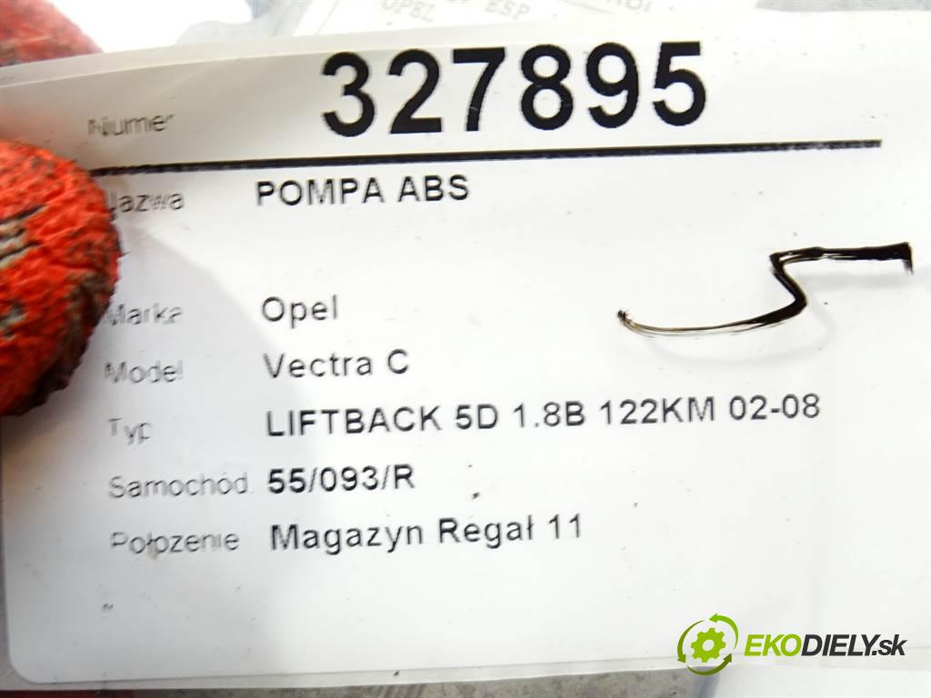 Opel Vectra C  2003 90 kW LIFTBACK 5D 1.8B 122KM 02-08 1800 Pumpa ABS 09191497 (Pumpy ABS)