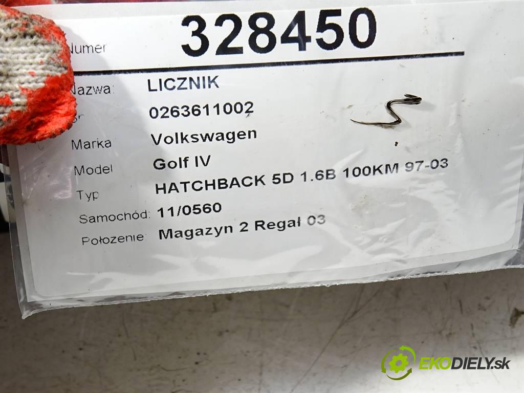 Volkswagen Golf IV  1998 74 kW HATCHBACK 5D 1.6B 100KM 97-03 1600 Prístrojovka 1J0919861D (Prístrojové dosky, displeje)