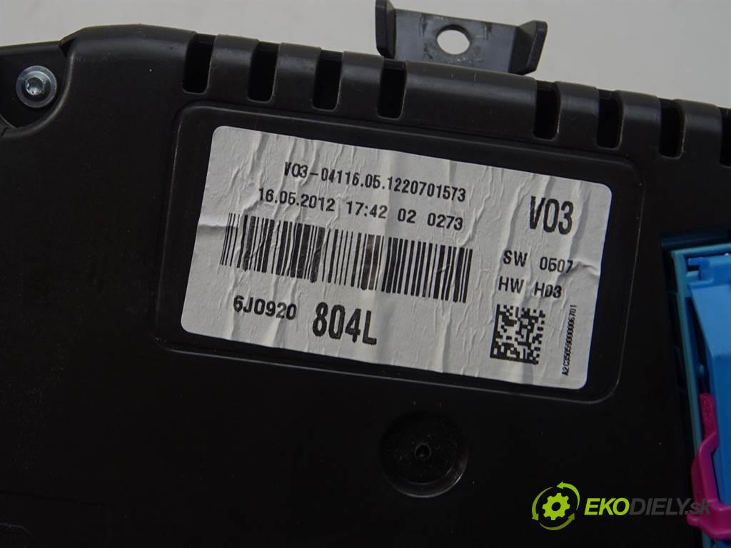 Seat Ibiza IV  2012 66 kW KOMBI 5D 1.6TDI 90KM 08-12 1600 Prístrojovka 6J0920804L (Prístrojové dosky, displeje)