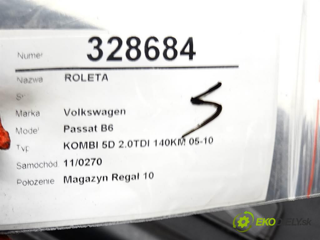 Volkswagen Passat B6  2005 103 kW KOMBI 5D 2.0TDI 140KM 05-10 2000 Roleta  (Rolety kufra)