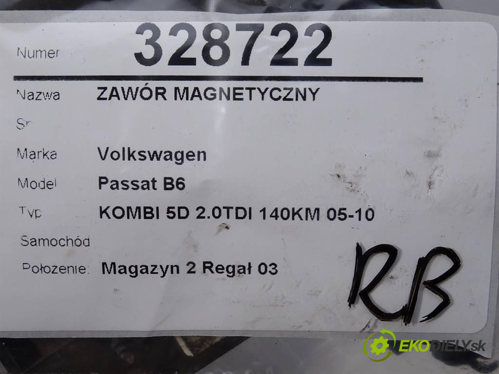 Volkswagen Passat B6    KOMBI 5D 2.0TDI 140KM 05-10  Ventil magnetický 3C0906625 (Ostatné)