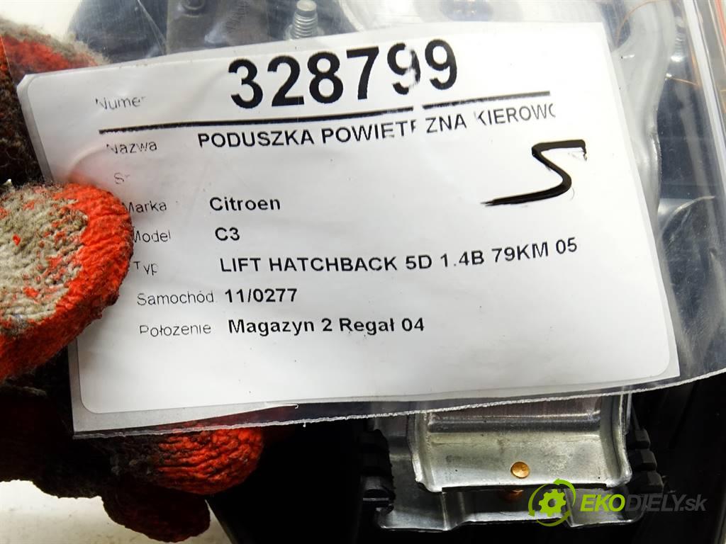 Citroen C3  2009 54 kW LIFT HATCHBACK 5D 1.4B 79KM 05-09 1400 AirBag volantu 96380009VD (Airbagy)