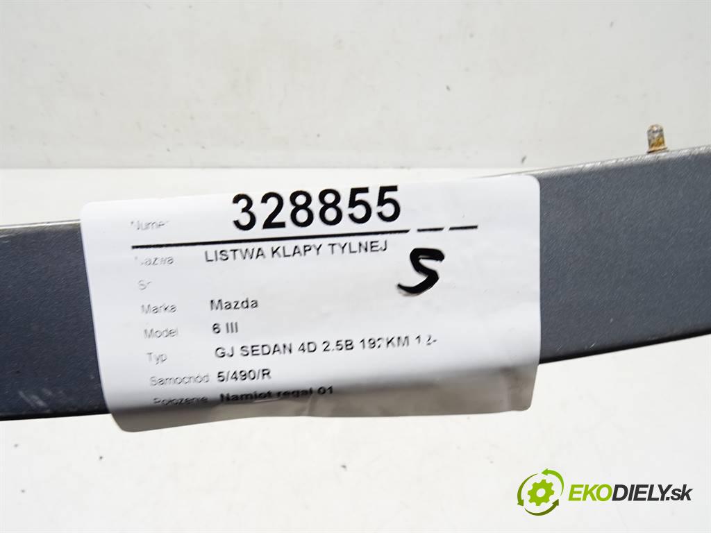 Mazda 6 III  2015 141 kW GJ SEDAN 4D 2.5B 192KM 12- 2500 Lišta dverí Spoiler 000-8Y-H50-XX