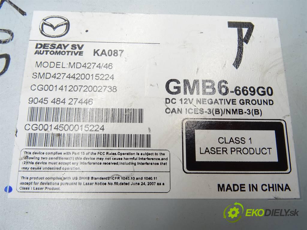 Mazda 6 III  2015 141 kW GJ SEDAN 4D 2.5B 192KM 12- 2500 RADIO čítač GMB6-669G0
