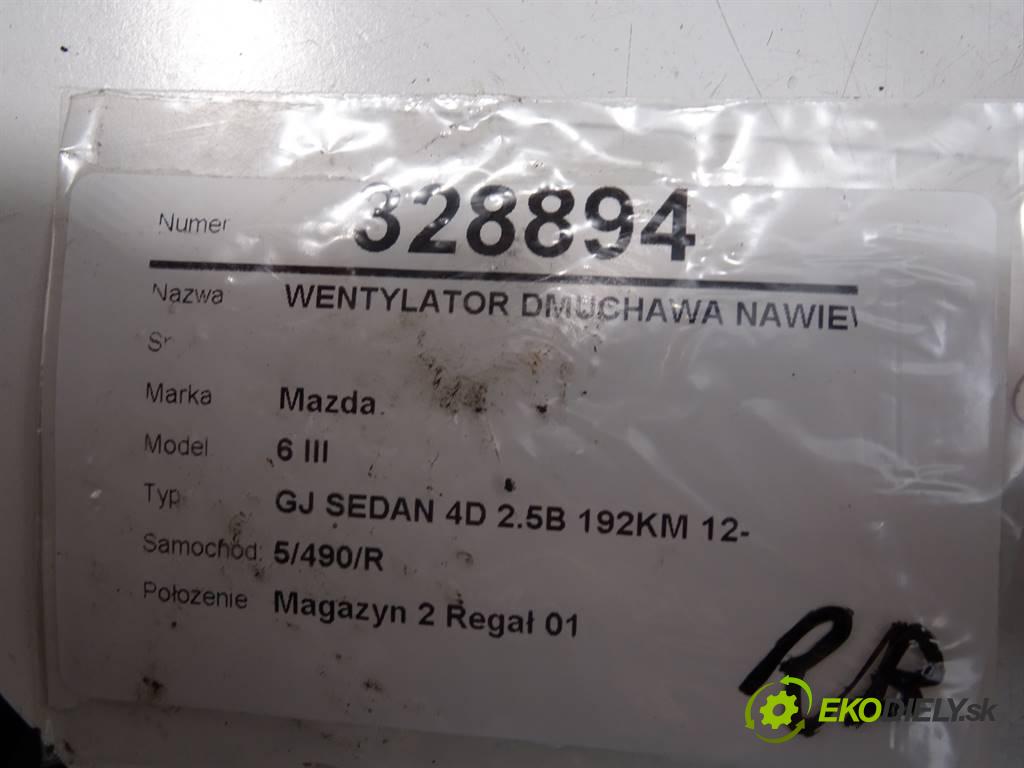 Mazda 6 III  2015 141 kW GJ SEDAN 4D 2.5B 192KM 12- 2500 ventilátor topení HB111DN20-02 (Ventilátory topení)