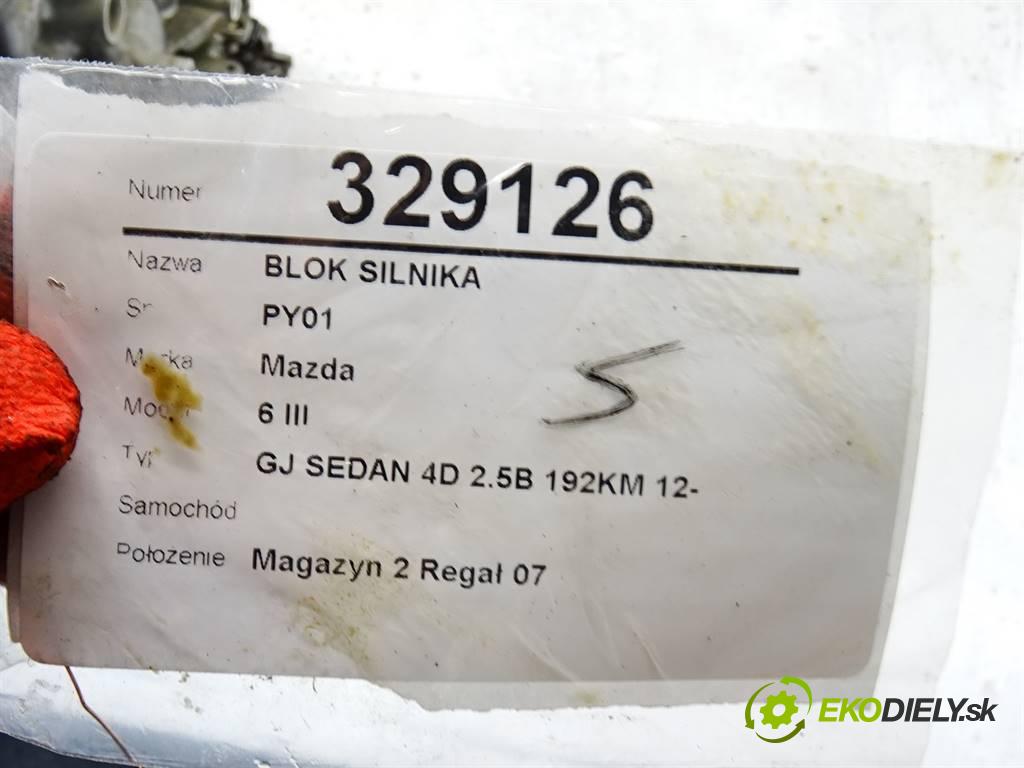 Mazda 6 III    GJ SEDAN 4D 2.5B 192KM 12-  blok Motor PY01 (Blok motora)