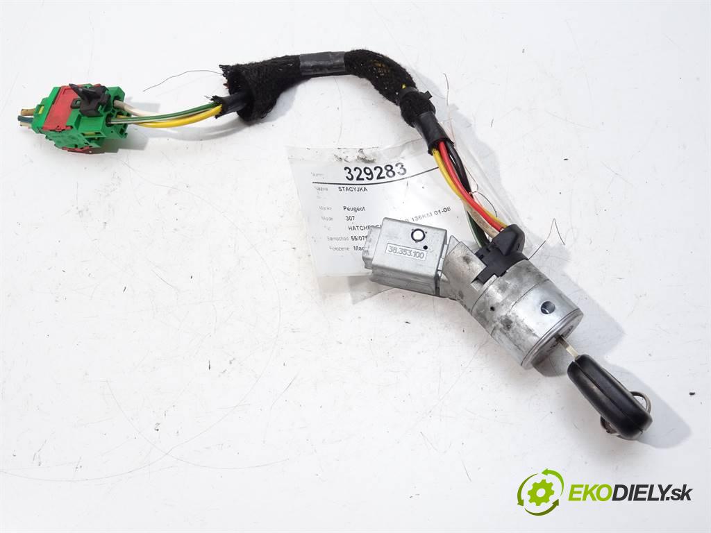 Peugeot 307  2002 100 kW HATCHBACK 5D 2.0B 136KM 01-08 2000 spinačka  (Spínacie skrinky a kľúče)