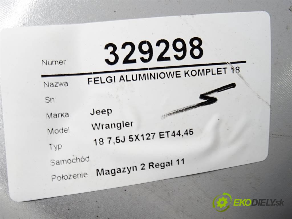 Jeep Wrangler    18 7,5J 5X127 ET44,45  disky hliníkové 18  (Hliníkové)