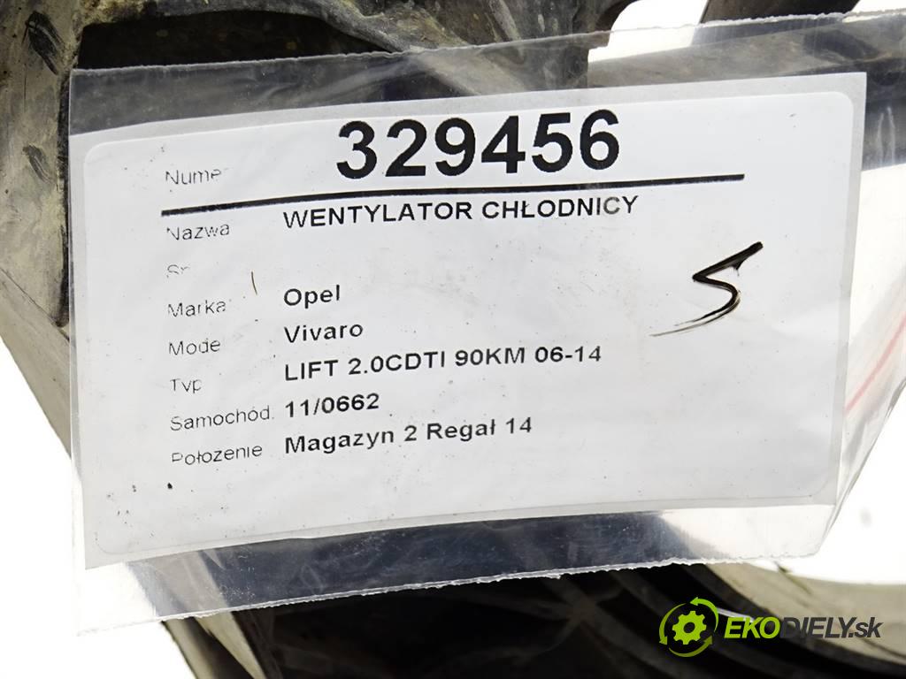 Opel Vivaro  2007 84 kW LIFT 2.0CDTI 90KM 06-14 2000 Ventilátor chladiča 1832072100 (Ventilátory)