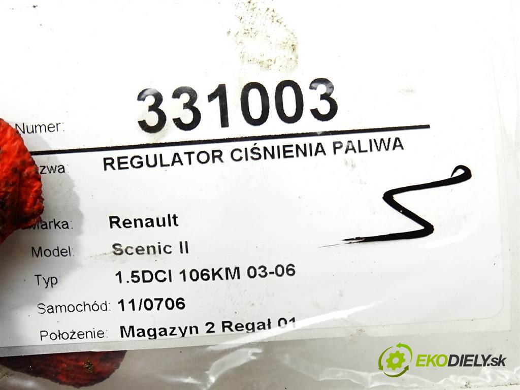 Renault Scenic II  2007 78KW 1.5DCI 106KM 03-06 1500 Regulátor tlaku paliva  (Ostatné)