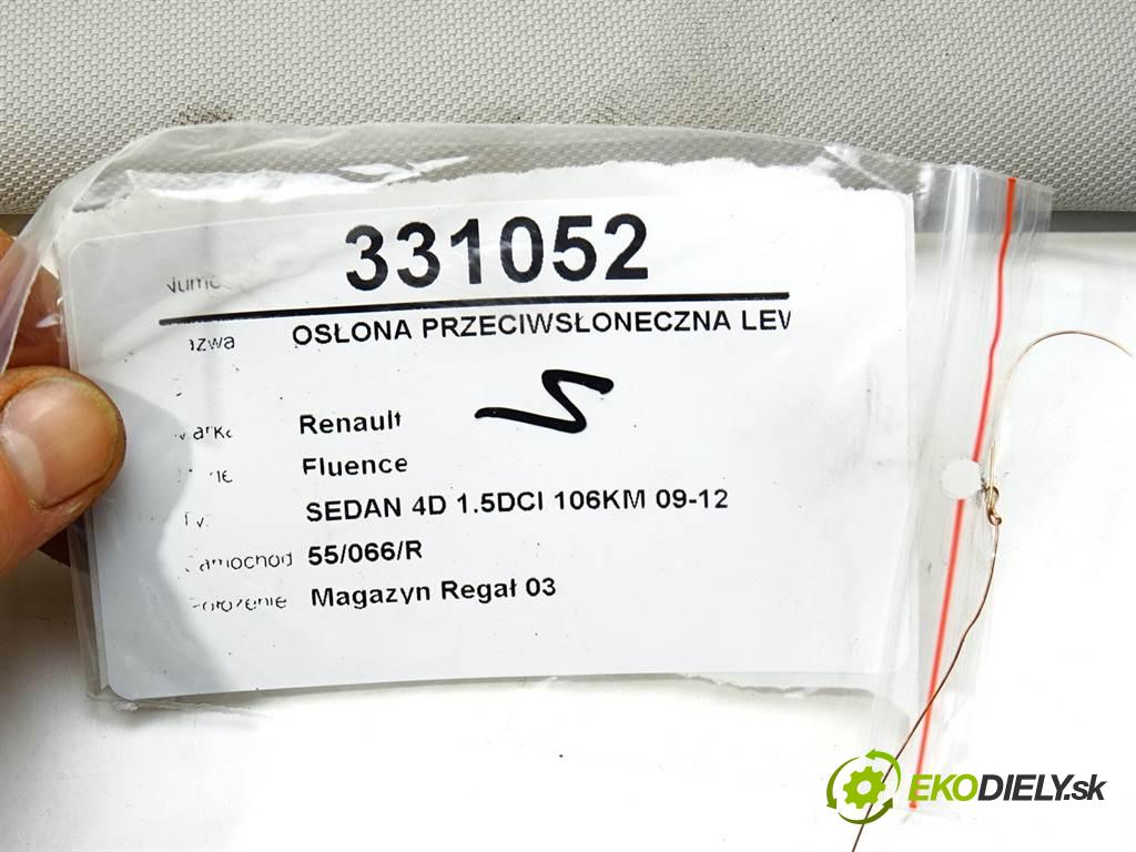 Renault Fluence  2010 78 kW SEDAN 4D 1.5DCI 106KM 09-12 1500 Clona slnečná ľavá strana  (Ostatné)