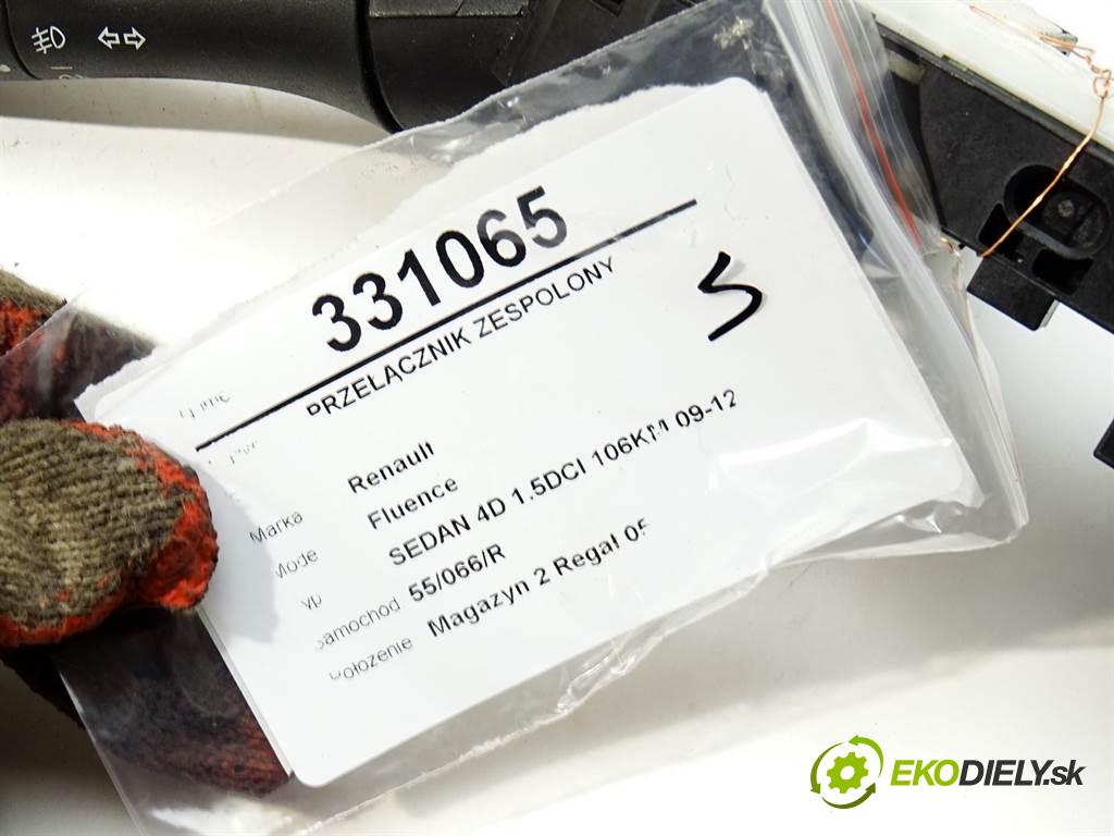 Renault Fluence  2010 78 kW SEDAN 4D 1.5DCI 106KM 09-12 1500 Prepínač kombinovaný 255670040R (Prepínače, spínače, tlačidlá a ovládače kúrenia)