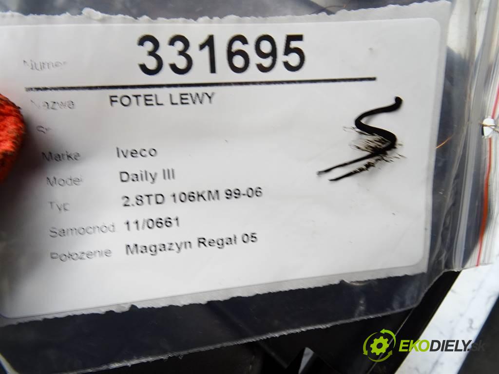 Iveco Daily III  2000 78 kW 2.8TD 106KM 99-06 2800 Sedadlo ľavy  (Sedačky, sedadlá)