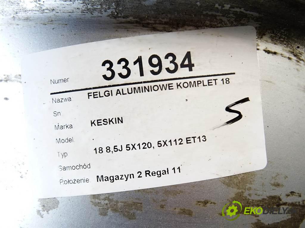 KESKIN .    18 8,5J 5X120, 5X112 ET13  disky hliníkové 18  (Hliníkové)