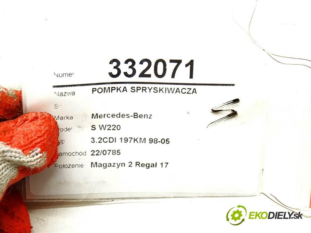 Mercedes-Benz S W220  2000 145 kW 3.2CDI 197KM 98-05 3200 pumpa ostrekovača  (Motorčeky, čerpadlá ostrekovačov)