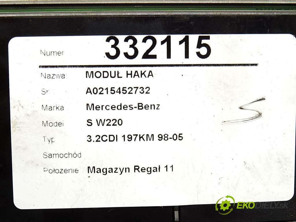 Mercedes-Benz S W220    3.2CDI 197KM 98-05  Modul ťažného oka A0215452732 (Ostatné)