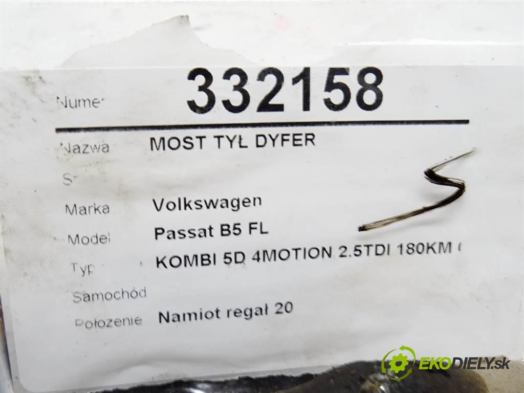 Volkswagen Passat B5 FL    KOMBI 5D 4MOTION 2.5TDI 180KM 00-05  Most zad ,diferenciál EUT (Zadné)