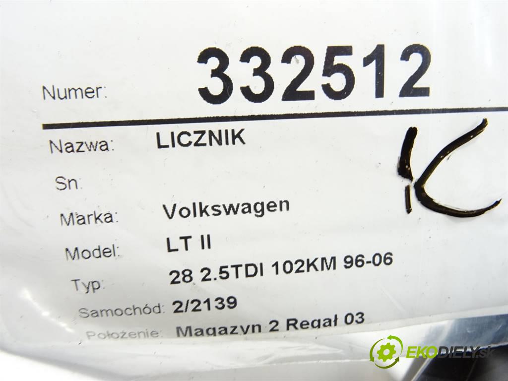 Volkswagen LT II  1998 75 kW 28 2.5TDI 102KM 96-06 2500 Prístrojovka 2D0919850A (Prístrojové dosky, displeje)