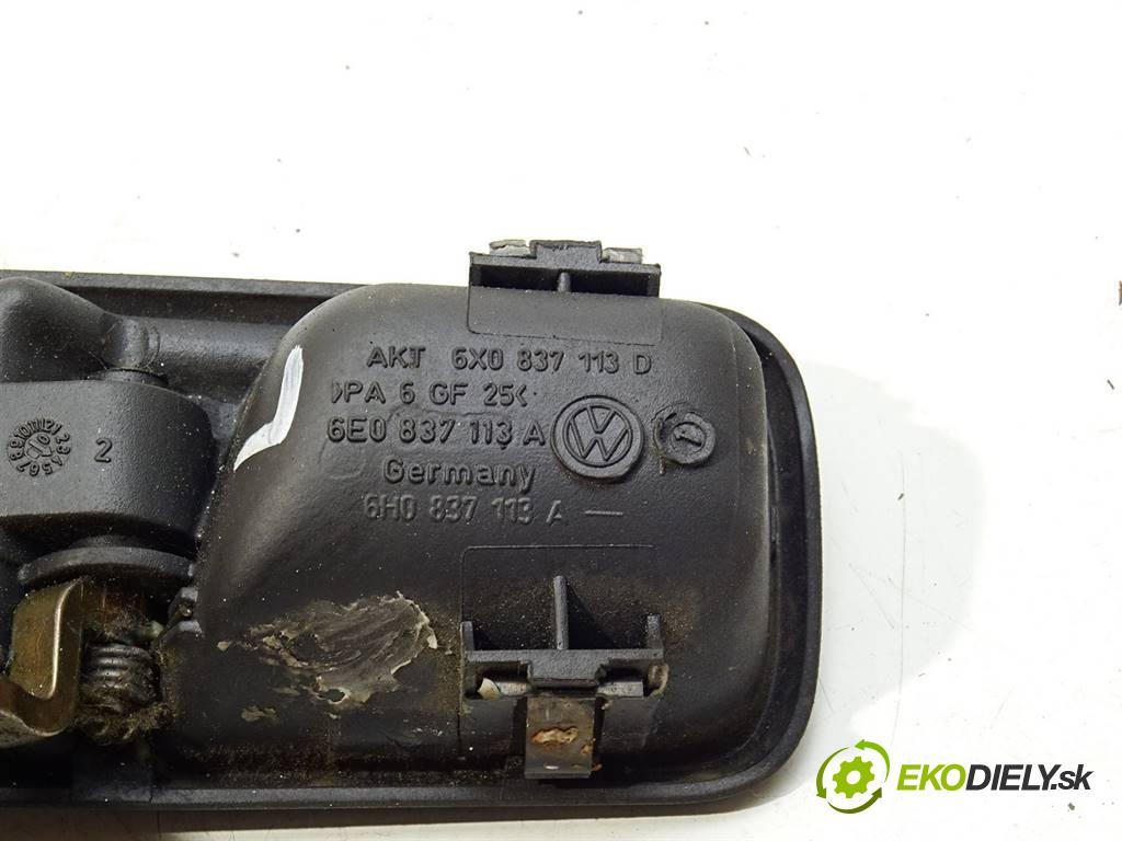 Volkswagen Lupo  1998 44 kW 1.7SDI 60KM 98-05 1700 Kľučka predný ľavá strana vnútorná 6X0837113D (Ostatné)