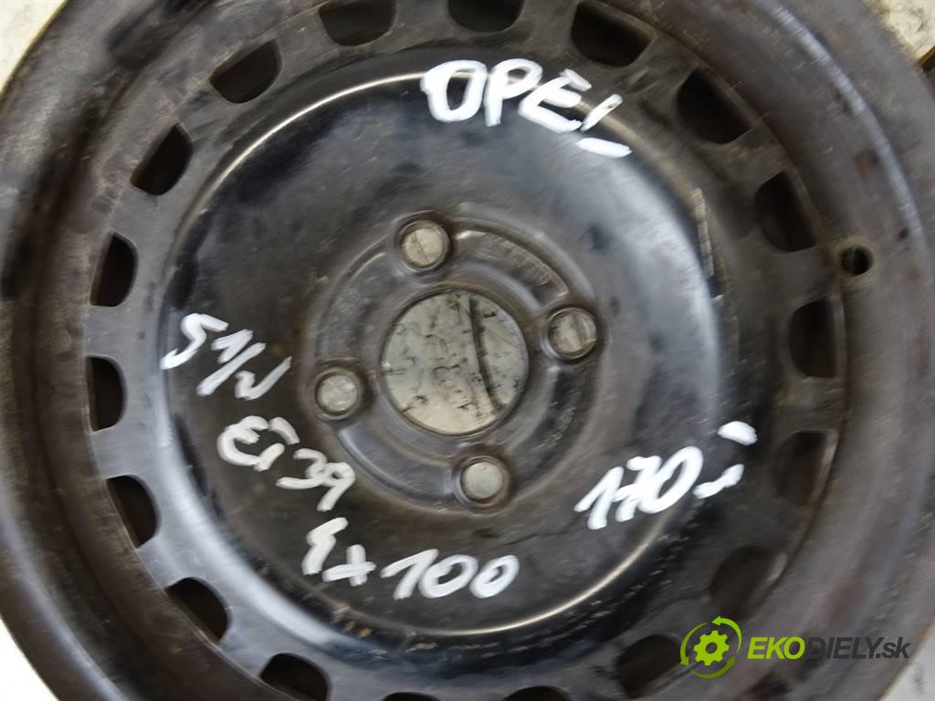 Opel Corsa D     14 5,5J 4X100 ET39  disky plechové 14  (Plechové)