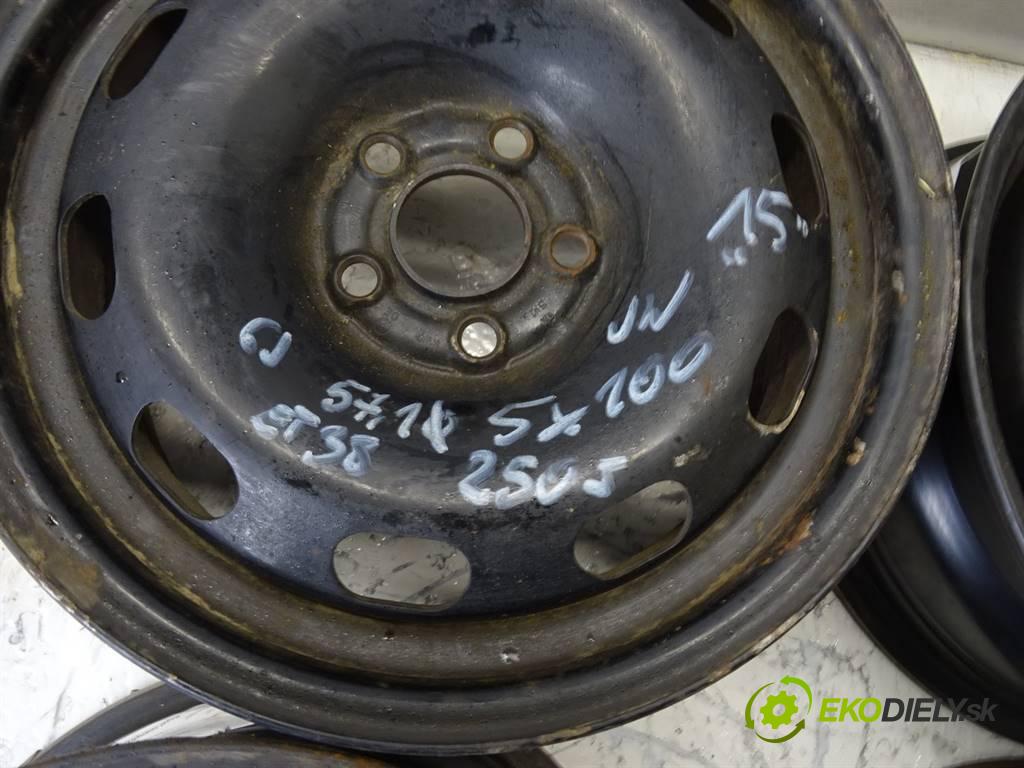 Volkswagen     15 6J 5X100 ET38  disky plechové 15  (Plechové)