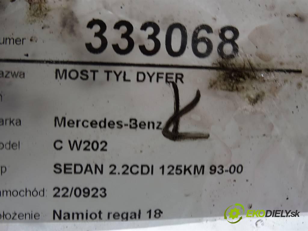 Mercedes-Benz C W202  2000 92 kW SEDAN 2.2CDI 125KM 93-00 2200 Most zad ,diferenciál  (Zadné)