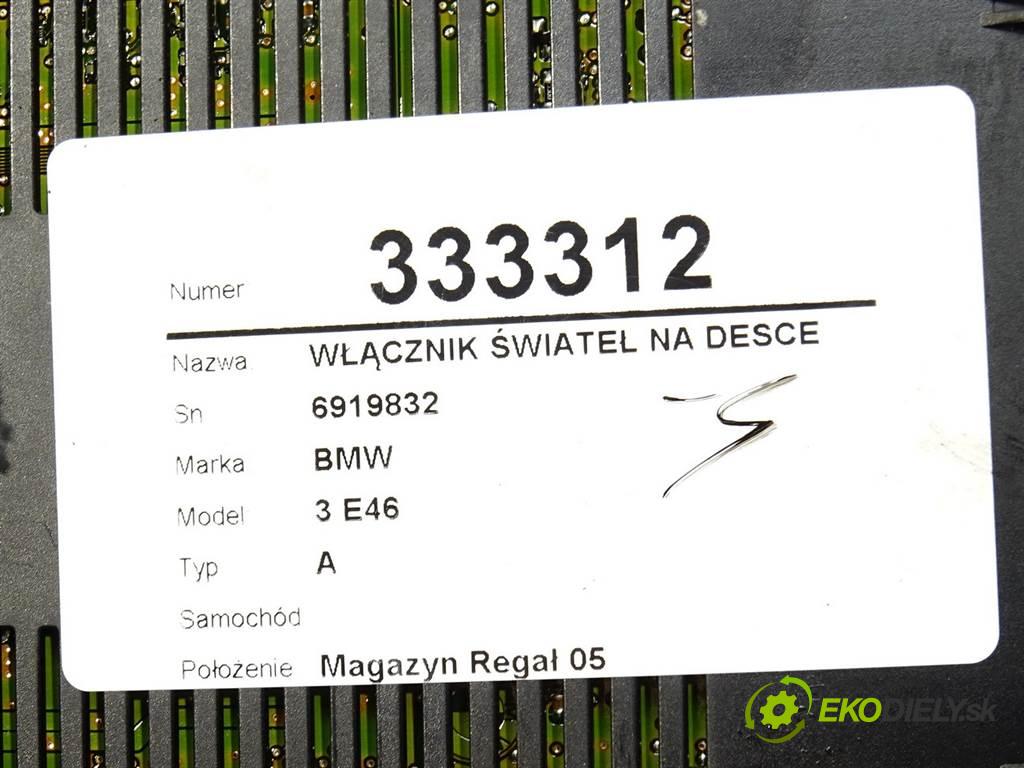 BMW 3 E46    A  spínač světel na přístrojové desce 6919832 (Ovládaní topení a přepínače)