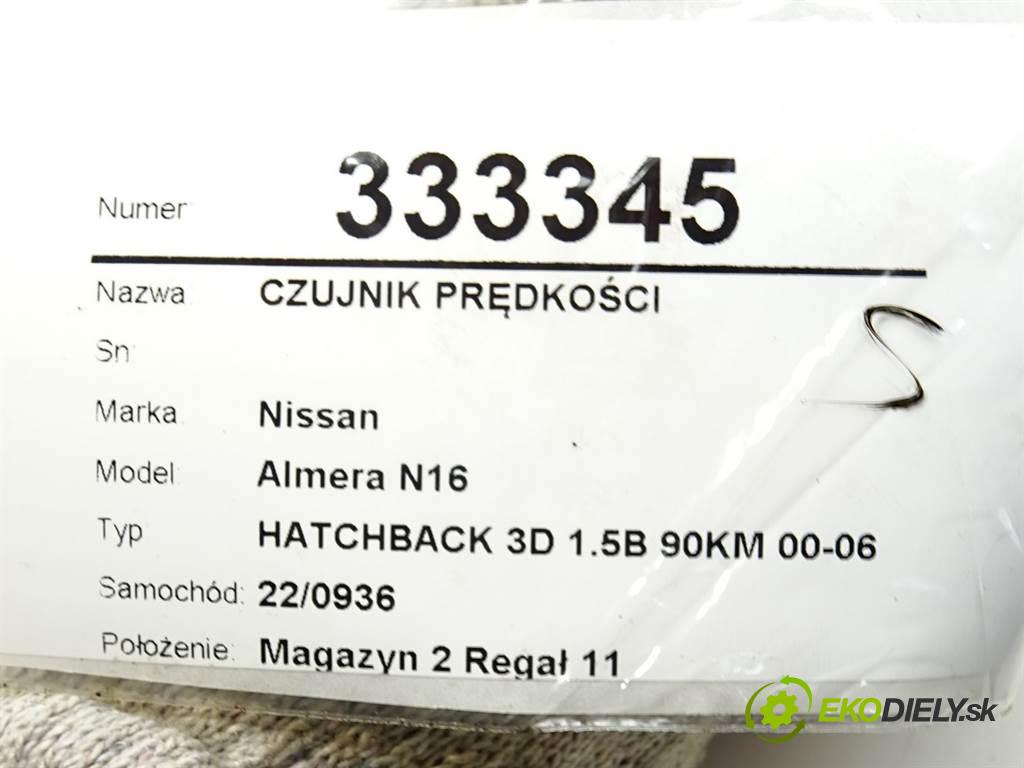 Nissan Almera N16  2001 66 kW HATCHBACK 3D 1.5B 90KM 00-06 1500 snímač rychlosti  (Snímače)
