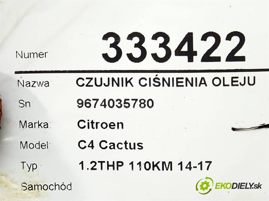 Citroen C4 Cactus    1.2THP 110KM 14-17  Snímač tlaku oleja 9674035780 (Snímače tlaku oleja)