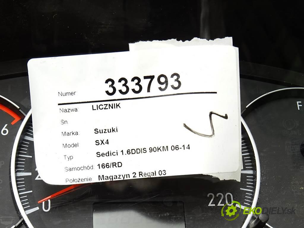 Suzuki SX4  2007 66,2 Sedici 1.6DDIS 90KM 06-14 1600 Prístrojovka 34110-79J90 (Prístrojové dosky, displeje)