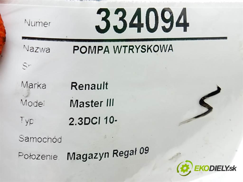 Renault Master III    2.3DCI 10-  pumpa vstřikovací 167008683R (Vstřikovací čerpadla)