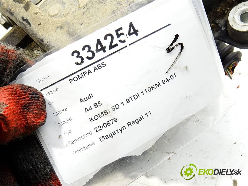 Audi A4 B5  1996 81 kW KOMBI 5D 1.9TDI 110KM 94-01 1900 Pumpa ABS 8D0614111 (Pumpy ABS)