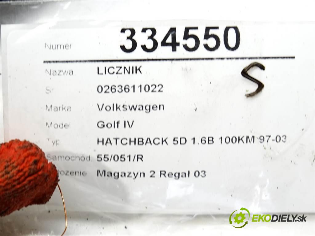 Volkswagen Golf IV  1999 74 kW HATCHBACK 5D 1.6B 100KM 97-03 1600 Prístrojovka 1J0919881B (Prístrojové dosky, displeje)